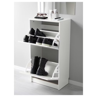 IKEA BISSA ตู้รองเท้า ชั้นวาง รองเท้า  49x28x93 ซม.