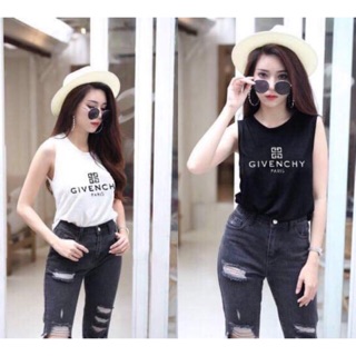 ⭐️พร้อมส่ง⭐️ เสื้อแขนกุดแฟชั่น Cotton 💯%