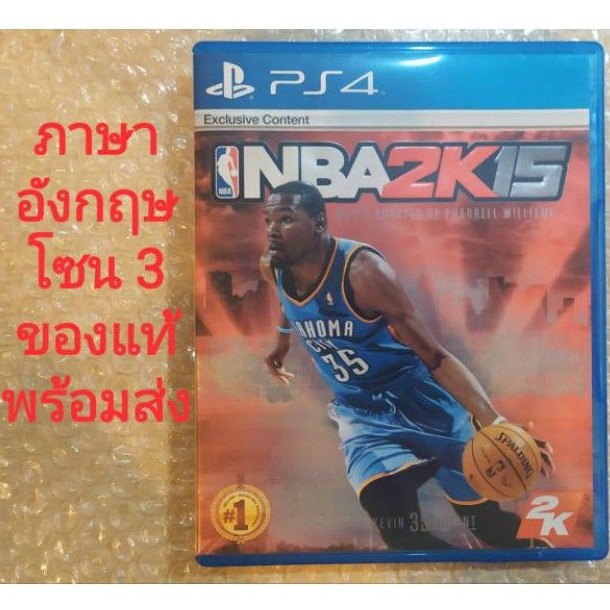 NBA​ 2K15 Z3​ ภาษาอังกฤษ​ ENGLISH​ มือสอง​ PS4​ PLAYSTATION​ 4​ บาสเกตบอล​ NBA2K15  2K 15​ 2015 กีฬา​ 2​ 3​ คน​ CHINESE​