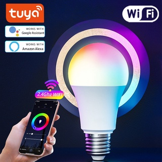 9W/10W หลอดไฟ wifi หลอดไฟ LED Tuya Smart Bulb Smartlife สมาร์ท ไวไฟ WiFi RGB หลอดไฟอัจฉริยะ โคมไฟอัจฉริยะ หลอดไฟเปลี่ยนส