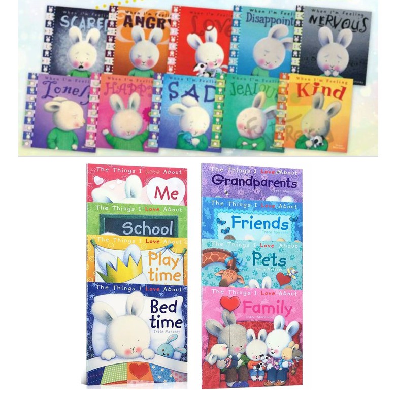 🐰🐰ใหม่!! 18 เล่ม When I’m Feeling + The Things I Love หนังสือเสริม EF ถ้วยฟูภาคภาษาอังกฤษ 🐰🐰