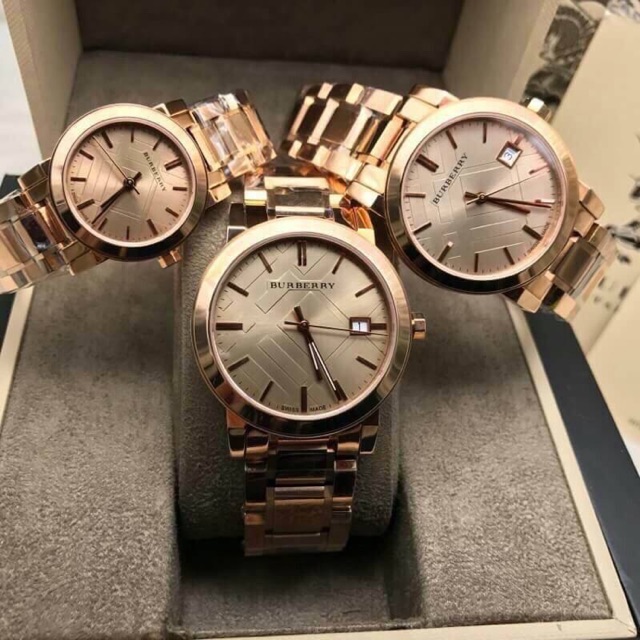 Burberry Women's Watch Rose Gold Stainless Steel Strap ⌚️