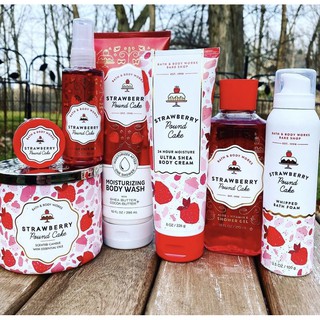 " Strawberry Pound Cake "  Body Lotion Bath &amp; Body Works Shea Butter &amp; Vitamin E ขนาด 236 ml.  กลิ่นหอม เผยเสน่ห์หญิงยว
