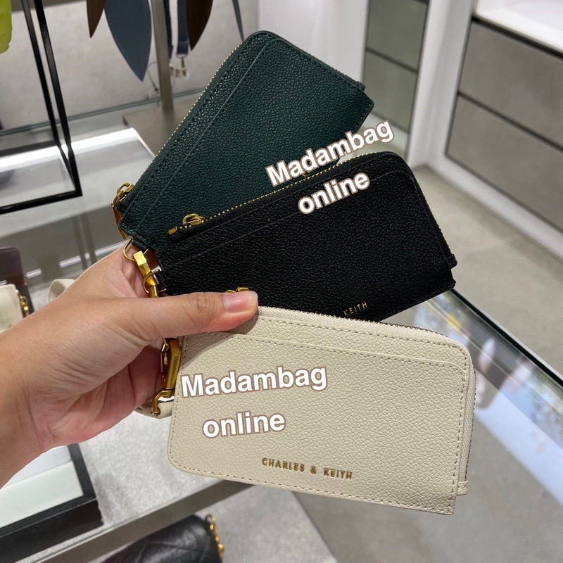 𝗖𝗛𝗔𝗥𝗟𝗘𝗦 & 𝗞𝗘𝗜𝗧𝗛 Wristlet Card Holder กระเป๋าใส่บัตร มีสายคล้องมือ