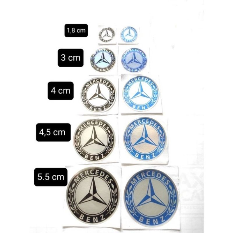 สติ๊กเกอร์ MERCEDES BENZ PERCY โลโก้ RAISED EMBLEM คุณภาพสูง