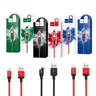 สายชาร์จยาว 1เมตร , 2เมตร Hoco X14 ของแท้ 100% Time Speed Charger สำหรับ iP/Micro USB/Type C