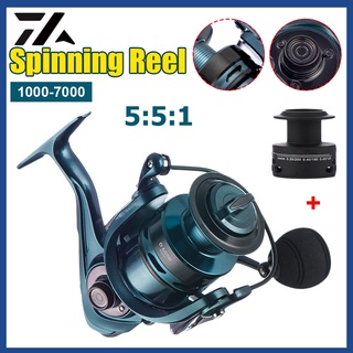 Daiwa รอกตกปลาโลหะ 14 + 1 แบริ่งอัตราส่วนความเร็วสูง: 5.5: 1 รอกหมุนปั่น 1000-7000 ถ้วยลึก