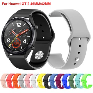 ยางทำจากซิลิคอนสายนาฬิกาข้อมือสําหรับ Huawei Gt 2 Gt 2 46 มม . 42 มม .