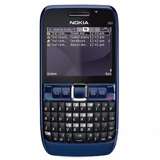 โทรศัพท์มือถือโนเกียปุ่มกด NOKIA E63  (สีน้ำเงิน) 3G/4G  รุ่นใหม่2020