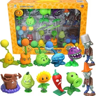 【เก็บเงินปลายทาง】ของเล่นเด็ก พืช ซอมบี้ พืชซอมบี้ ของเล่นโมเดล Plants vs Zombies /ฟิกเกอร