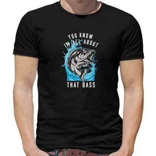 เสื้อยืดผ้าฝ้าย พิมพ์ลาย All About That Bass Fish - Fishing - Angling - Rod - Bait PDndmg47IImffl73 สําหรับผู้ชาย