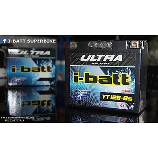 แบตเตอรี่ YTX12-Bs i-batt ขนาด 12 แอมป์(สูง)NINJA650(ปี09-11),ER6N.ZF600/R,YZF750 / VESPA300.VERSYS650,VALCAN.แบตเตอร