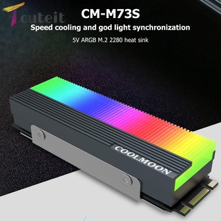 Tcuteit Coolmoon Cm - M7S M . 2 Ssd ฮีทซิงค์ระบายความร้อน 2280 Argb