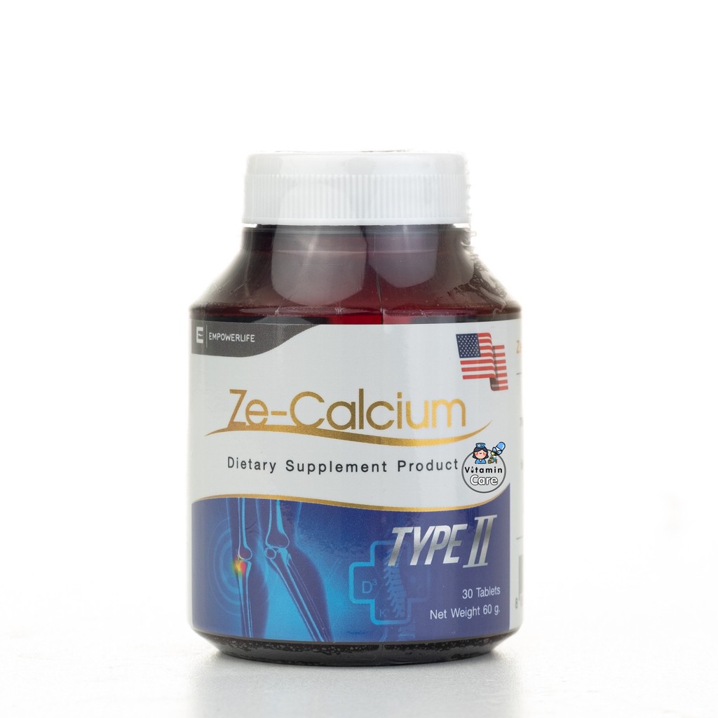Exp.5/2027 Ze-Calcium (30 เม็ด) ซี-แคลเซี่ยม บำรุงกระดูกและไขข้อ