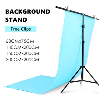 Portable T Background Stand Support System Large Metal for Photography Backdrop Stand with Clips 81UI