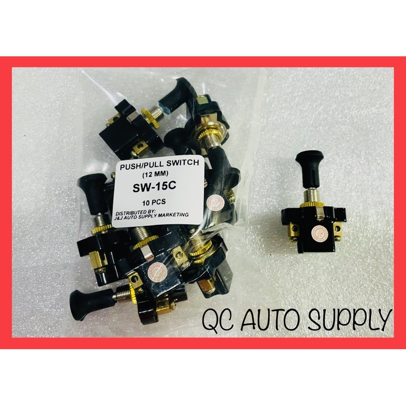 {PRICE สําหรับ 1 ชิ้น}SW-15C PULL SWITCH 1WAY (SWITCH TARIK)(ON-OFF PULL SWITCH) สําหรับการใช้งานบน: