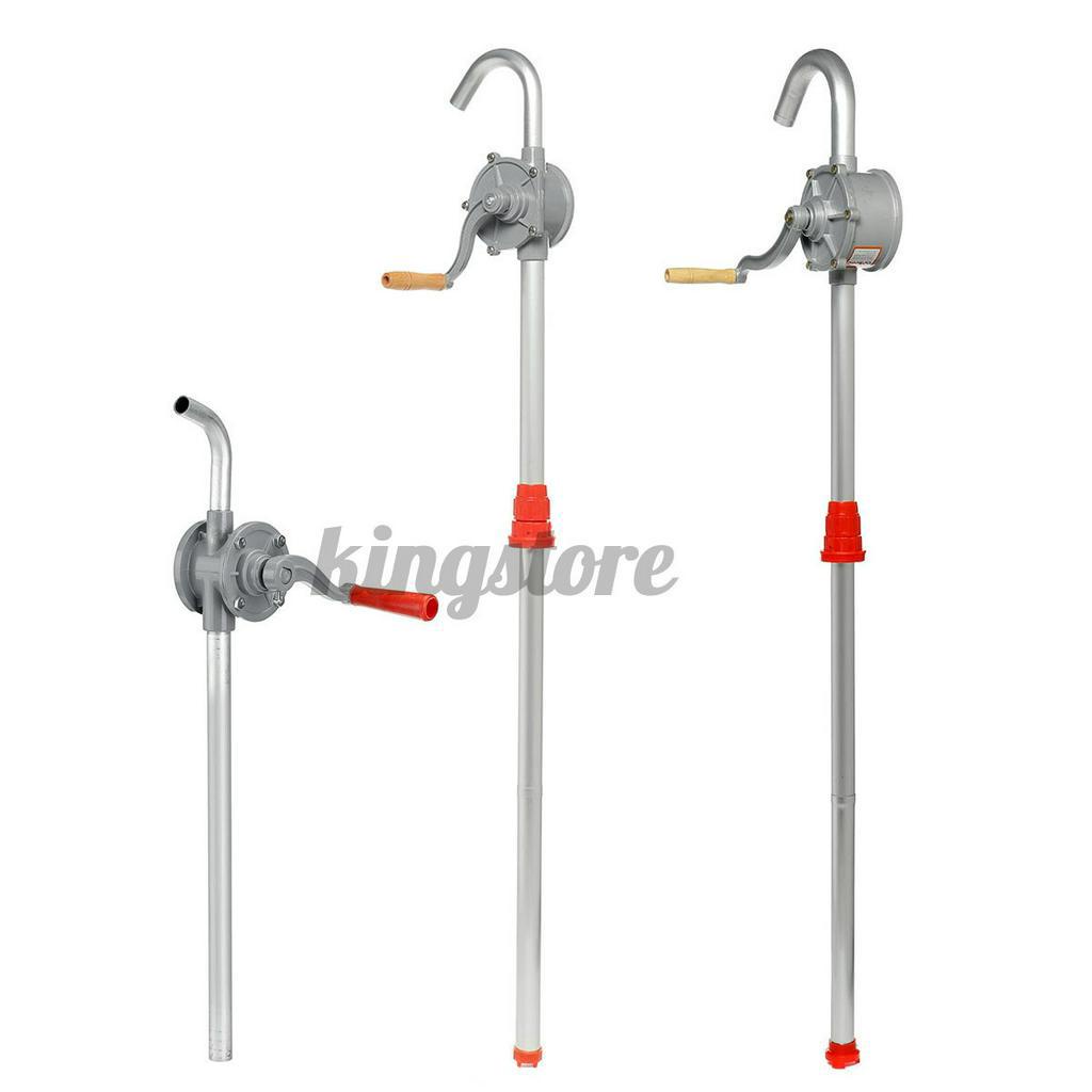 Rotary Hand Drum Barrel Syphon Self Priming Pump Diesel Fuel Oil Diesel