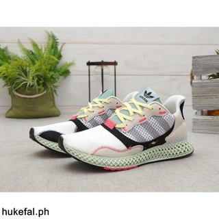 พร้อมส่ง️☋☂Adidas Consortium Zx 4000 4D Print Men s Women s Hollow Sneakers Running Shoes White Black Final Pro