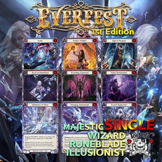 Everfest Runeblade/Wizard/Illusionist Mejestic  | EVR - A | Flesh and Blood TCG Single | การ์ดแรร์ระดับ M ขายแยกใบ