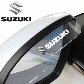 【Suzuki】สติ๊กเกอร์กันฝนสําหรับติดกระจกมองหลังรถยนต์ 2 ชิ้นสําหรับ Suzuki Ertiga S-Presso Dzire Swift Jimny Vitara Celerio