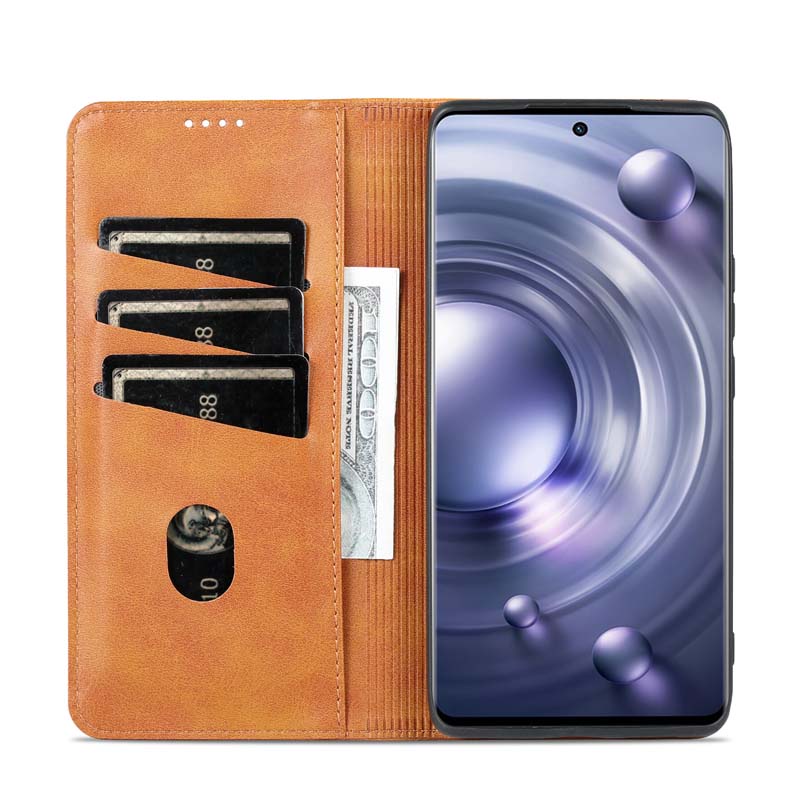 เคสหนัง PU ฝาพับแม่เหล็ก พร้อมช่องใส่บัตร สําหรับ Vivo รูปที่ 3