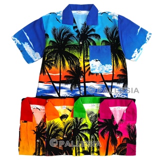 🌴 เสื้อเชิ้ตฮาวาย เสื้อลายวิวทะเล 6 ไซส์ M L XL XXL 3XL 4XL Hawaiian Shirt HW283