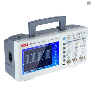 uni - t utd 2102 e กล้องดิจิตอล oscilloscope 100 mhz bandwidth พร้อมสาย usb otg interface 2 ช่อง 500 เมตรขนาดพกพา