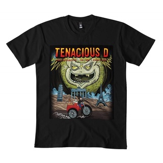 เสื้อยืดผ้าฝ้าย เสื้อยืด พิมพ์ลาย Tenacious D World Tour 2022 2022 สไตล์คลาสสิก สีดํา