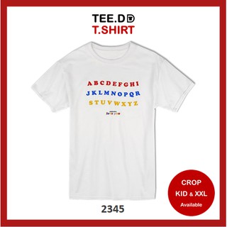 TEE.DD.TSHIRT เสื้อยืด ABC (2345) มีให้เลือกทั้งทรงคลาสสิค และ ครอป ผ้านุ่ม สกรีนสวย ไม่ย้วย ไม่ต้องรีด