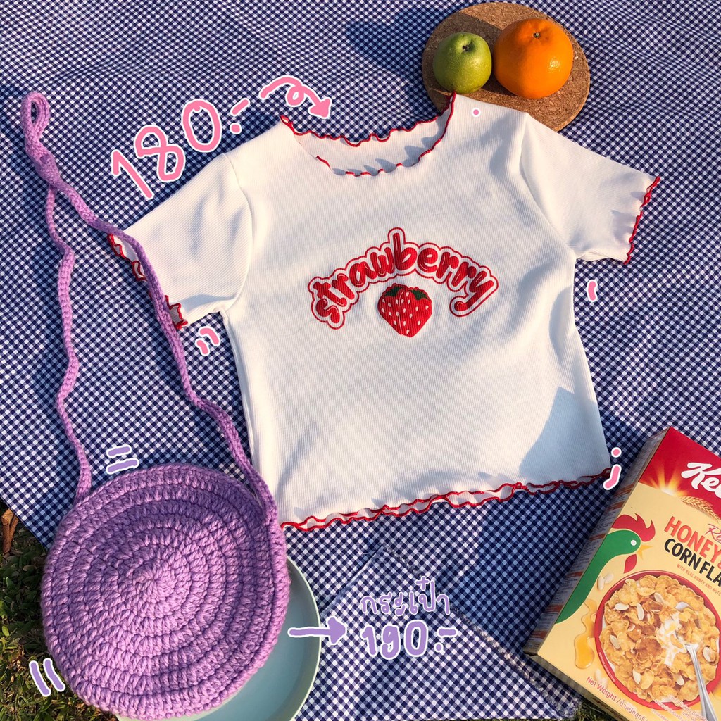 Jiners - Strawberry Crop/ Crop top