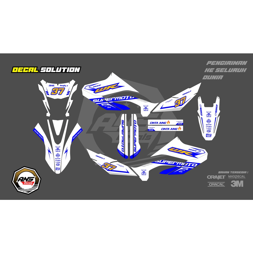 รูปลอก wr155 วัสดุ maxdecal - สติ๊กเกอร์yamaha wr155