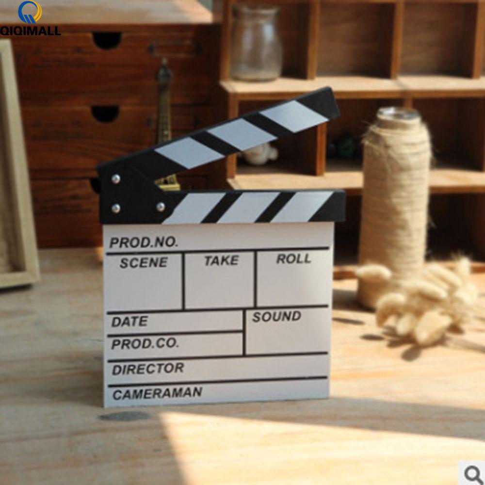 พร็อพแผ่นบอร์ดไม้คัดซีน Clapper Board QMTL