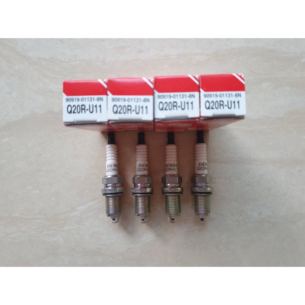 หัวเทียน Q20RU11 AE100,AE110,SOLUNA,VIOS,ยาริส,ALTIS 1600,18001JZ,2JZ แท้ๆเบิกห้าง (4หัว 1ชุด) ราคาช