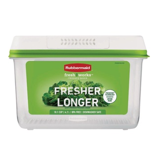 Rubbermaid กล่องเก็บผัก FRESHWORKS 18.1cups/4.2L 2N47