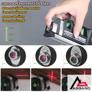 เครื่องวัด ระดับน้ำเลเซอร์ Fixit Laser Level Pro 3 พร้อมตลับเมตร AMAZZ