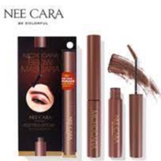 NEE CARA MICROCARA BROW MASCARA นีคาร่า มาสคาร่าคิ้ว มาสคาร่าปัดคิ้ว หัวแปรงสลิม N608 (1ชิ้น)