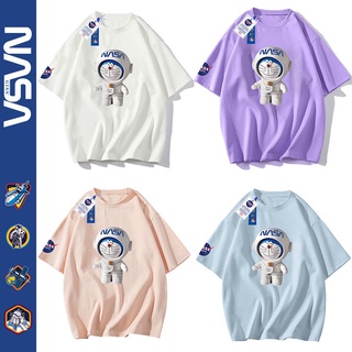 🎊 พร้อมส่ง 🎊 NASA เสื้อยืดคอกลมที่มีสไตล์, เสื้อยืดผ้าฝ้ายคุณภาพสูง