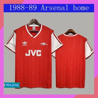 เสื้อกีฬาแขนสั้น ลายทีมชาติฟุตบอล Arsenal 88-89 ชุดเหย้า สไตล์เรโทร