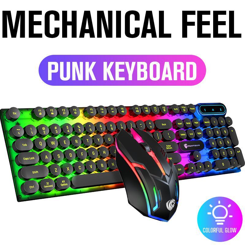 แป้นพิมพ์คอมพิวเตอร์ New Gamer Keyboard And Mouse PC Gaming Keyboard