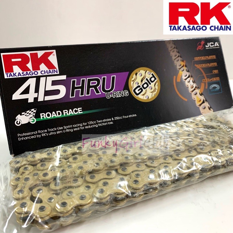 RK GB415 HRU URING GOLD CHAIN 130L 150L U RING 415 Y15ZR Y15 Y16ZR Y16 RS150 Y125Z LC135 RKM