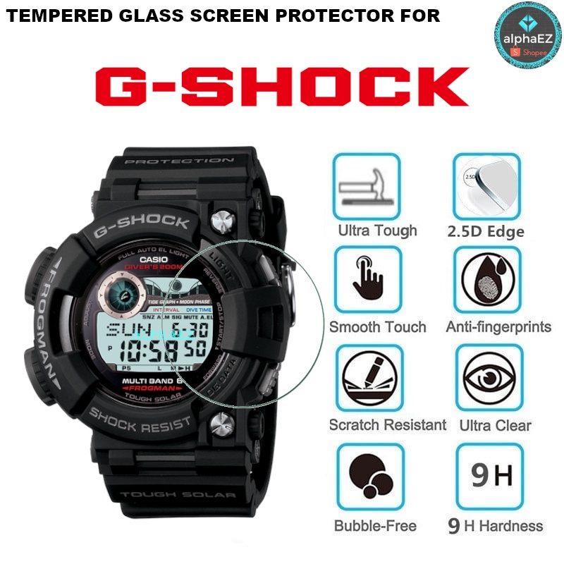 Casio G-Shock GWF-1000-1 FROGMAN Series 9H ฟิล์มกระจกนิรภัยกันรอยหน้าจอ GWF1000
