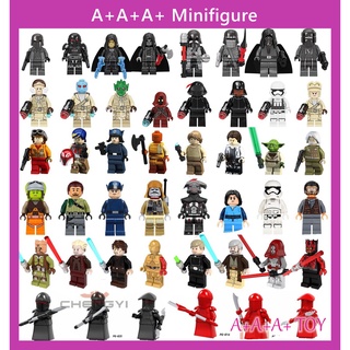 ของเล่นตัวต่อฟิกเกอร์  Anakin Obi-Wan Han Solo Luke Stormtrooper Clone Trooper The Mandalorian Kylo Ren สําหรับเด็ก