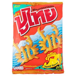 Crab Thai crispy squid snack 60 grams, pack 3