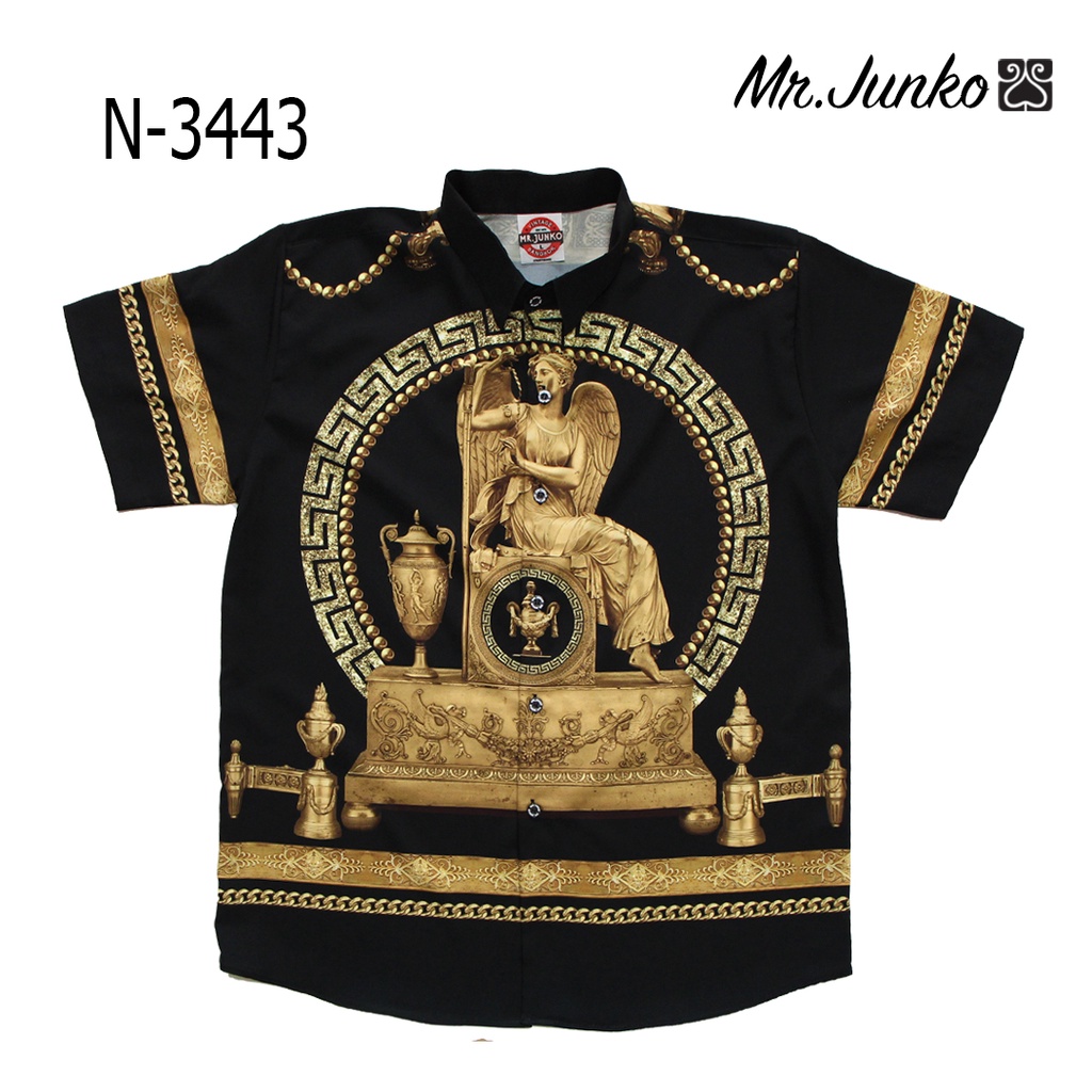 ⚡ ส่งฟรี⚡เสื้ออาเสี่ย งานต่อลาย Mr-Junko ผ้านิ่มใส่สบายไม่ร้อน N-3443