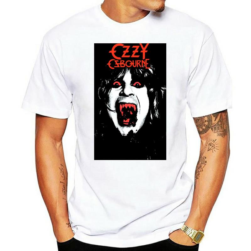 Ozzy Osbourne โปสเตอร์ V5 เสื้อยืดเสื้อยืดฤดูร้อนสีดํา