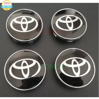 Tomota ฝาครอบดุมล้อรถยนต์ 60 มม. 4 ชิ้นสําหรับ Toyota Trd