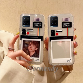 เคสโทรศัพท์ 2021 NEW VIVO Y33S Y21 Y31 Y72 Y52 Y20S [G] SG Y20 V21E V21 5G 4G Casing Creative Photo Frame Phone Case Silicone TPU Soft Cover Shockproof Protective Cover เคส