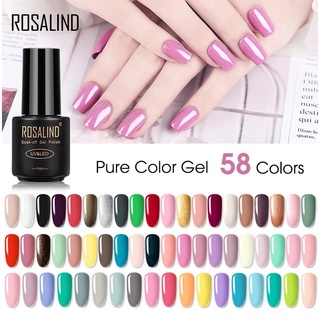 Rosalind ขวดน้ํายาทาเล็บเจล 7มล. 58สีดํา 01-28