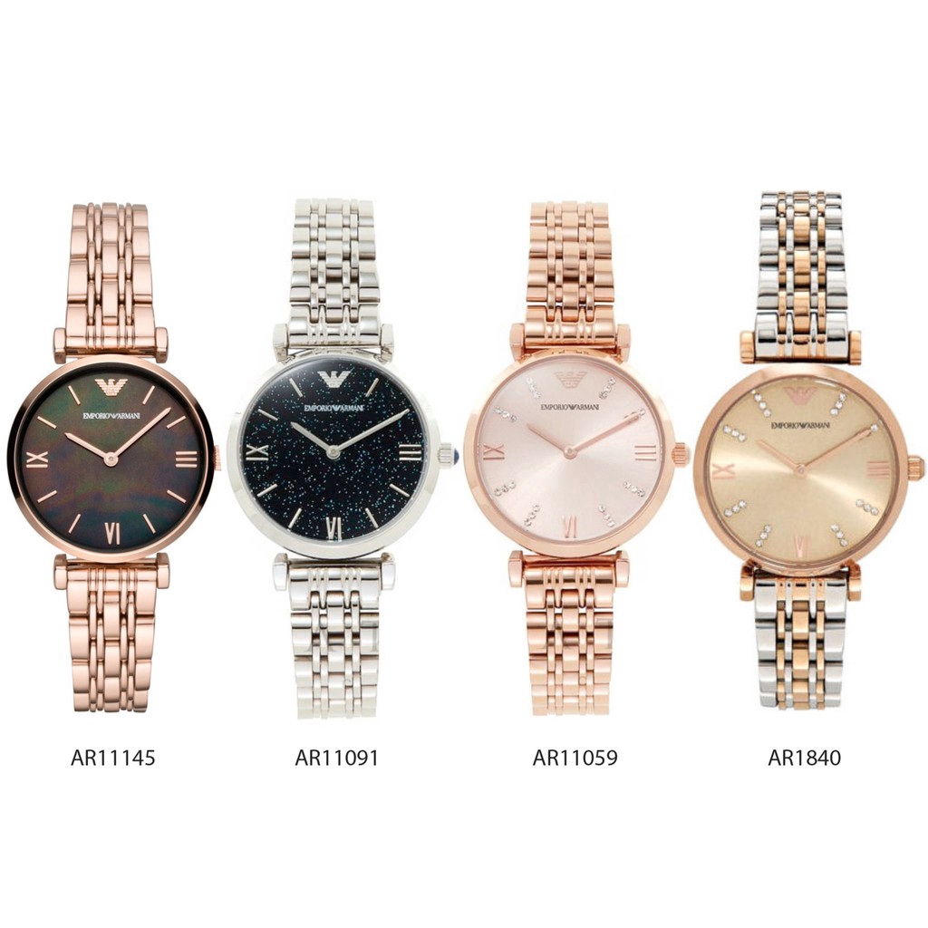 พร้อมสต็อก ！Emporio Armani Women's Analogue Quartz Watch AR11145 AR11091  AR11059 AR1840-100% brand-name watch | Shopee Thailand
