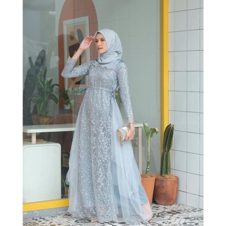 ขายดีที่สุด! พร้อมส่ง SIZE JUMBO XXL LD 120 Gamis Vania Tille Mix Tille ชุดเดรสแม็กซี่ หรูหรา สําหรับผู้ใหญ่